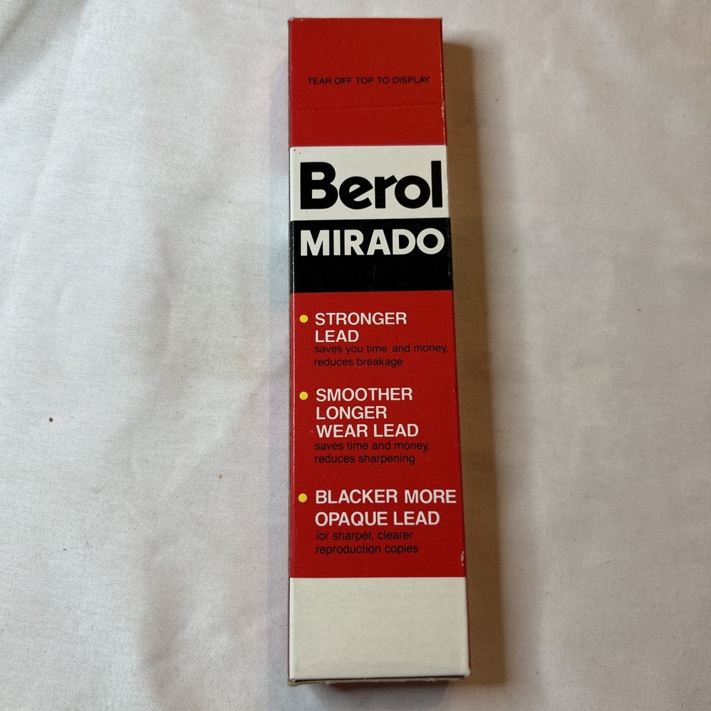 VTG Berol Mirado Pencils 10 Ct medium‎ soft 174-2 strong black lead - Picture 2 of 3